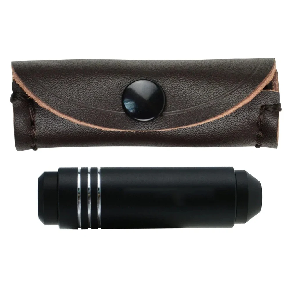 Black Handheld Direct View Gem Grating Spectrometer For Jewelry Stone Identification Testing Tool With Leather Storage Bag