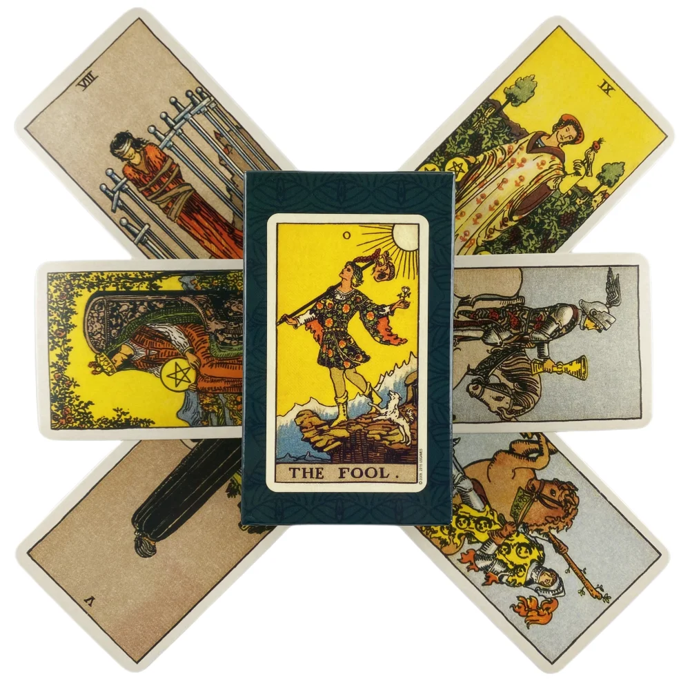 Cartas del Tarot The Rider, un mazo de 78 cartas con guía impresa, edición en inglés para adivinación, juegos de mesa