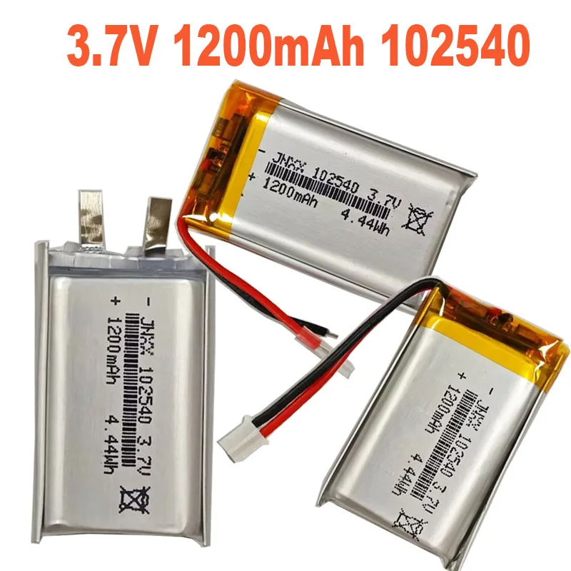 102540 3.7V 1200mAh Polymer Rechargeable Battery Driving Camera, Toys, Smart Makeup, Beauty Salon, Portable Baby, Digital Camera