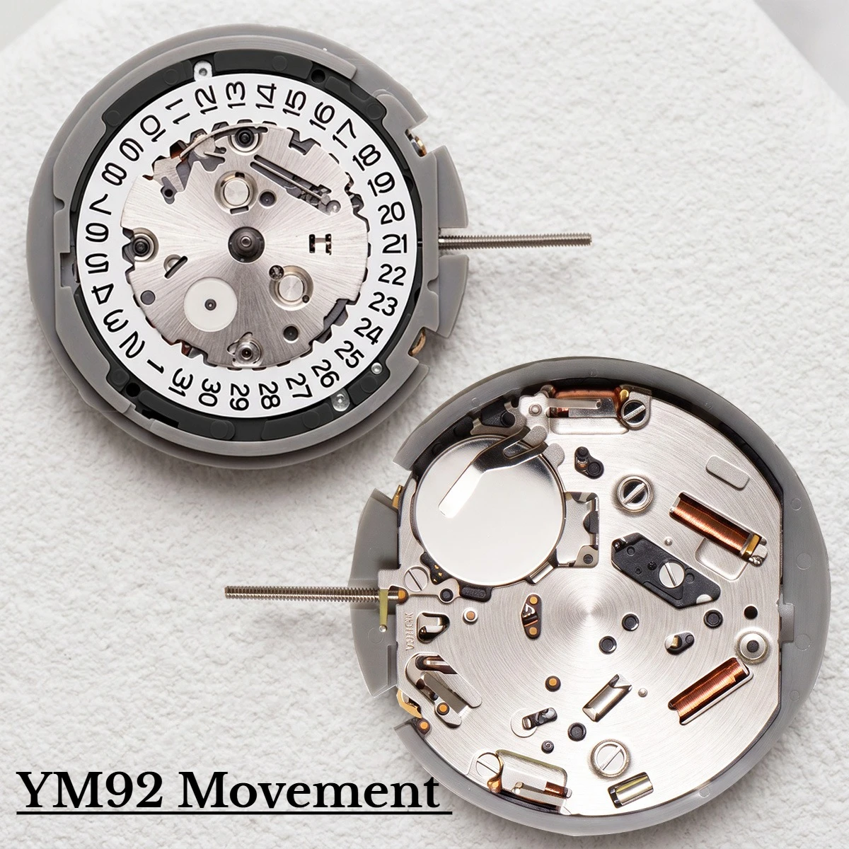 Japan's New YM92 Movement YM92A Quartz Movement White Calendar 3-Point Watch Accessories