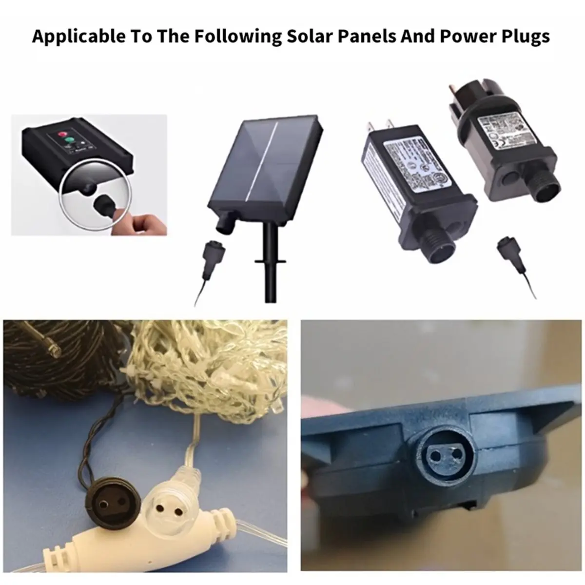 828-mega-sale-50pc-2pin-led-connector-with-25cm-wire-for-solar-string-lights-ip65-waterproof-220v