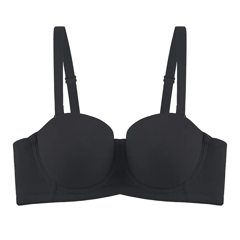 UBAU Large size strapless underwear female large breasts gathered non-slip invisible bustier wrap backless backless bra bra