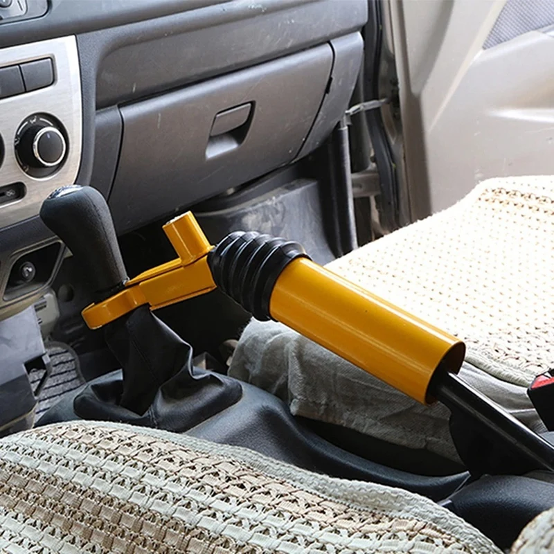 Bloqueo de cambio de freno de mano de coche, cerradura de seguridad fuerte antirrobo para camión, SUV, remolque, bloqueo de cambio de marchas de freno de mano ajustable