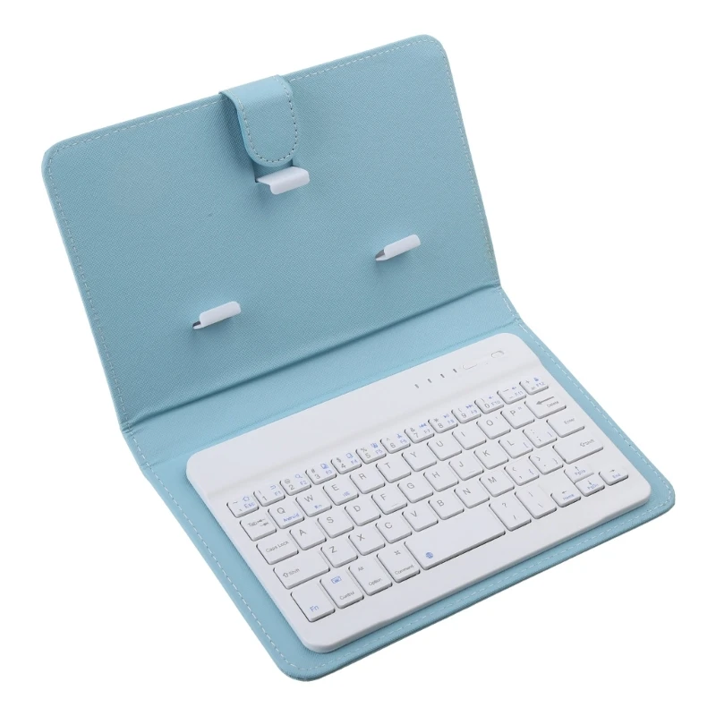 Portable Bluetooth-compatible Wireless Keyboard PU Leather for Case Anti-scratches Protective Cover Bracket