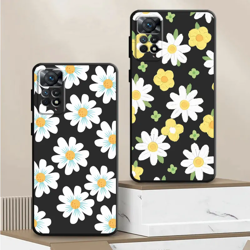 

Flowers Phone Case for Xiaomi Redmi 12 A2 A1 Plus 10A 10C K40s K60 10 9 12C 9C 9A K40 Pro K50 Soft TPU Shell