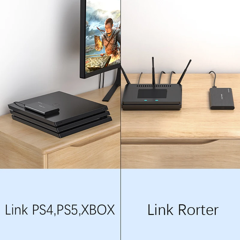 ACASIS 2.5'' External Hard Drive USB 3.0 Colorful Metal HDD Portable External HD Hard Disk for Desktop Laptop Server Super Deals