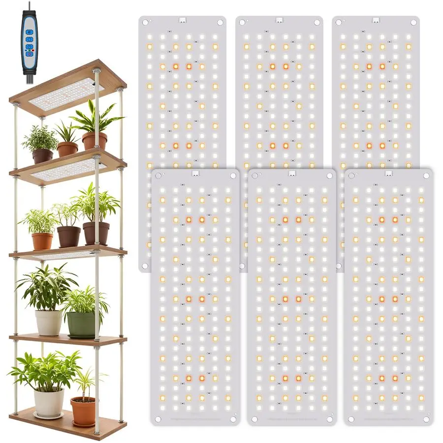 

Grow Lights for Indoor Plants, 882 LEDs Full Spectrum Plant Light with 5 Dimmable Levels amp 3 Color Modes, Grow Lamp with Auto