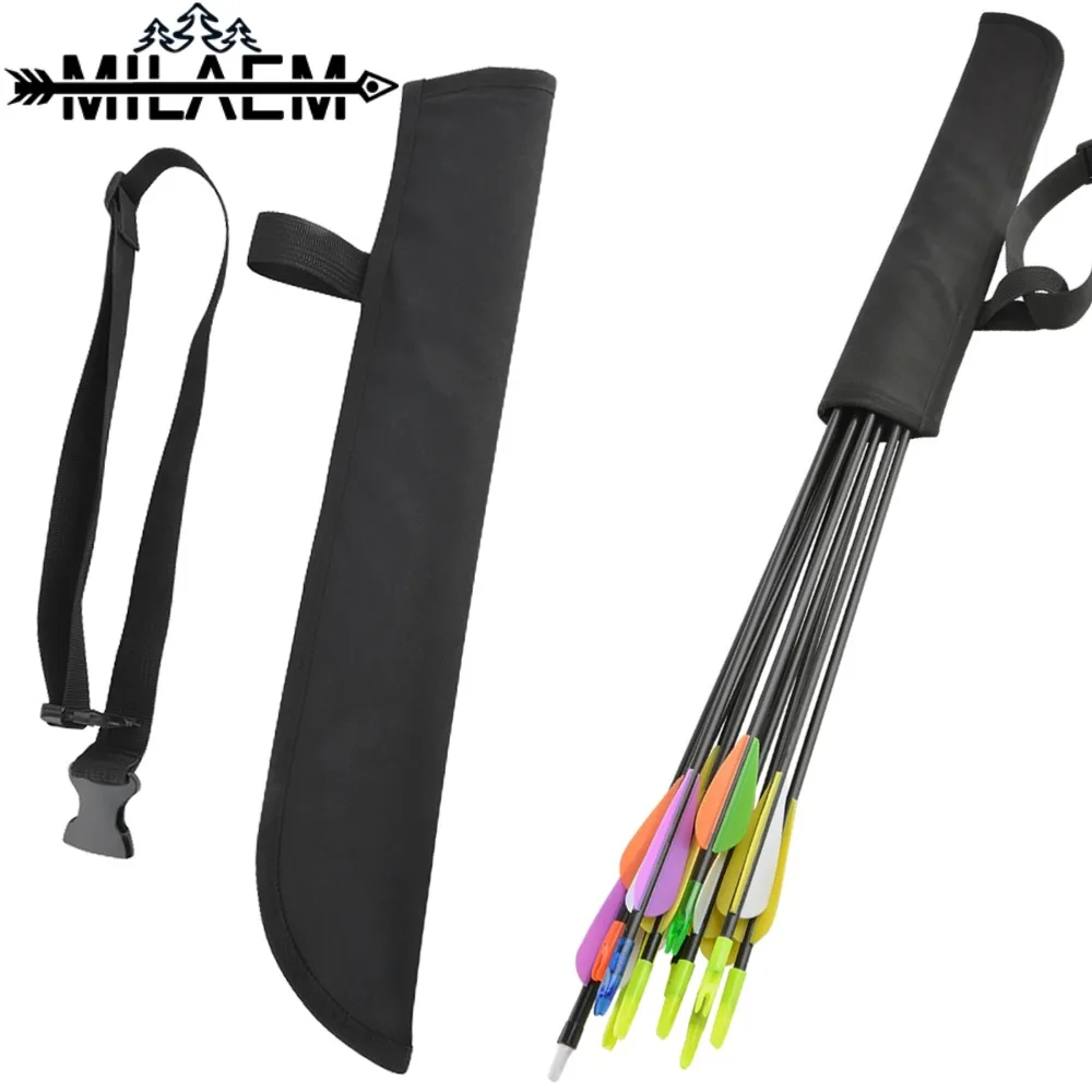 

Archery Arrow Quiver Oxford Cloth Waist Hanging Bag Can Hold 12pcs Arrows for Kids Outdoor Bow Hunting Shooting Accessories