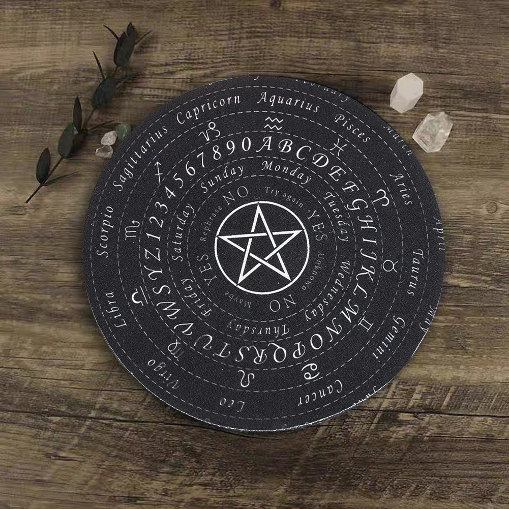 Star Pendulum Dowsing Divination Diatomite Board Magics Meditation Decision Plate Metaphysical Message Witchs Altar Supplies