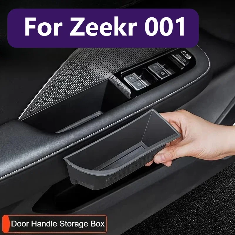 For Zeekr 001 2024 2025 Door Handle Storage Box Organizer Front Rear Interior Modification Accessories