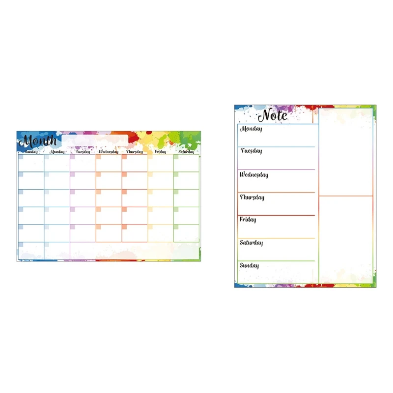 for Creative Soft Whiteboard for Monthly/Weekly Calendar Homework Board for Creative Schedule Whiteboard for Dropship