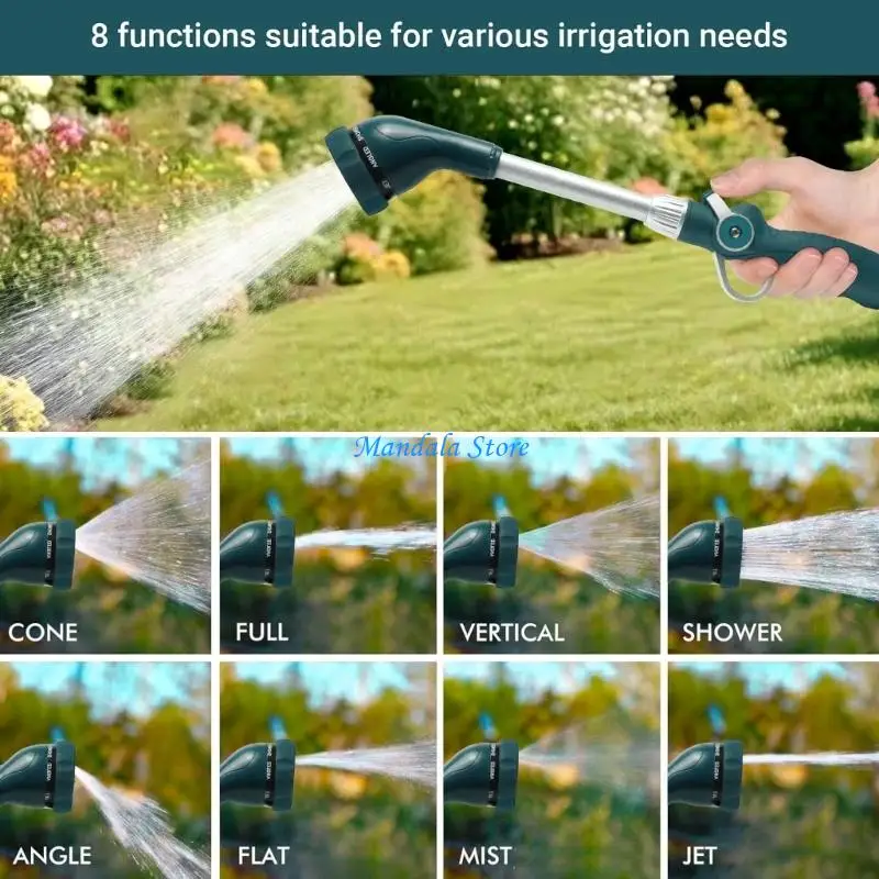 U2JC Lightweight Zinc Alloy Nozzle Offering Extended Reach And Comfortable Thumb Control Suitable for Lawn Irrigation