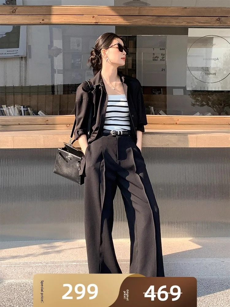 

MeiYang Большие женские брюки Юбка с цветочным принтом Широкие длинные брюки f Юбка серии 70 Простой Sle Высокая талия Полиэфирное волокно