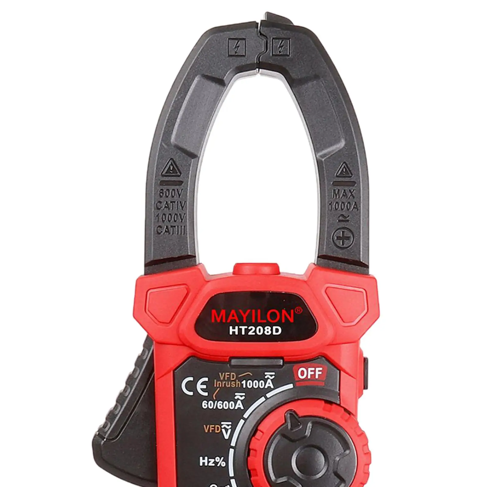 Imagem -05 - Hand Held Clamp Meter Resistência de Corrente 6000 Contagens Medida T-rms Voltage Tester Voltímetro Ht208d Ht208a