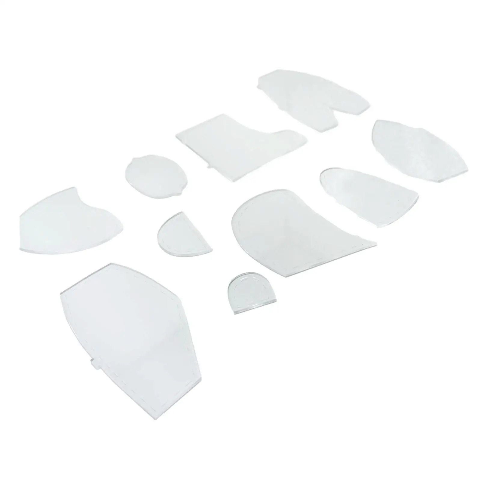 10Pcs Memory Bear Template Ruler Set Decorations Sewing Bear Sewing Template