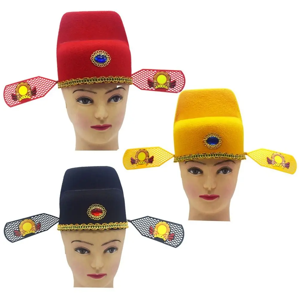 

Culture Photograph Prop Ancient Hat Cabridegroom Cap Chinese Style Hat Black Gauze Cap Hanfu Accessories Number One Scholar Cap