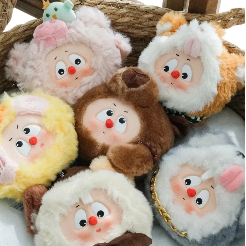 

Милая серия Emodo Fuzzy Zootopia, слепая коробка, подвеска, модная игровая кукла, мультяшный креативный подарок, украшение для сумки, коробка-сюрприз