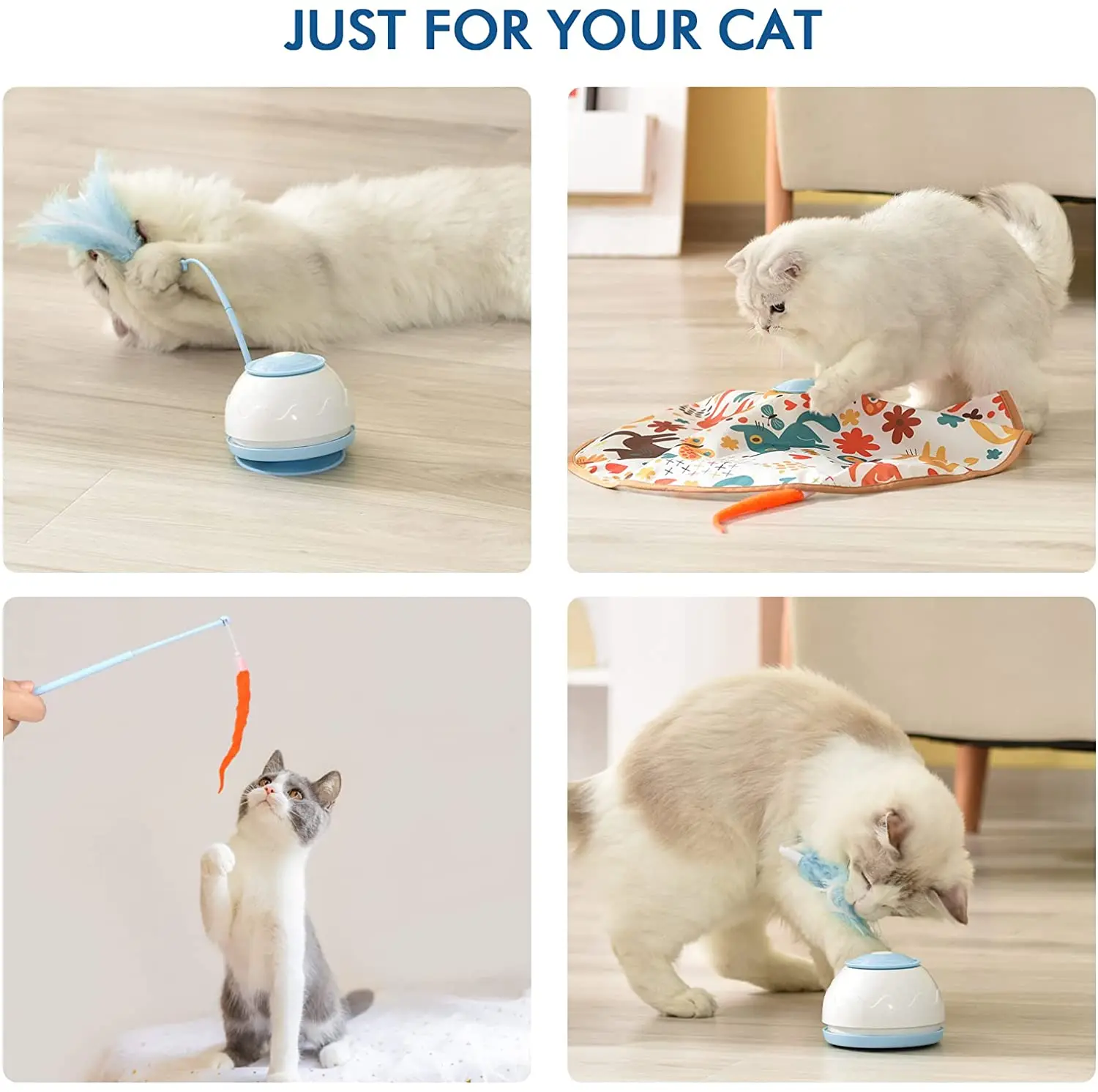 USB Carregando Brinquedo Elétrico para Gato, 360 Rotating, Puzzle Interativo, Inteligente Pet Itens, Pena Provocando, Cat Suprimentos, Acessórios