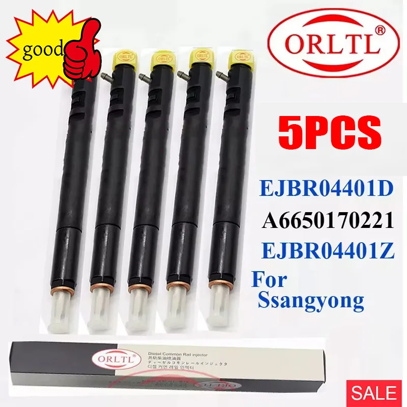 

5PC /lot EJBR04401D New Diesel Fuel Injector A6650170221 6650170221 FOR SSANGYONG Kyron Rexton Rodius Stavic Euro4