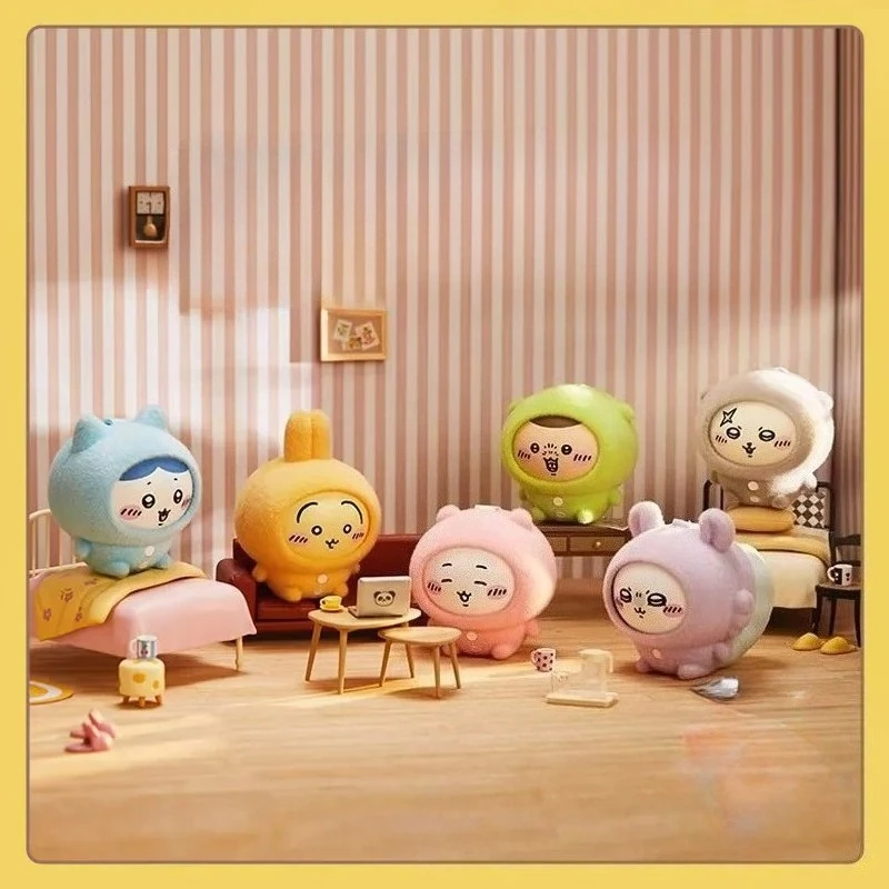 

MINISOChiikawa пижама, подвеска для изменения лица, виниловая серия, Усаки, слепая коробка, подарочная кукла, фигурка, загадочная коробка