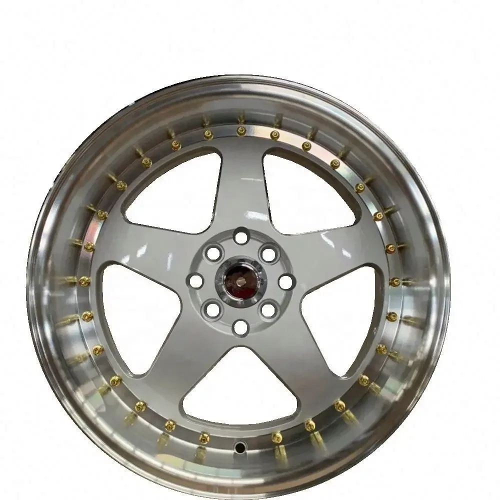 17X7.5 17X8.5 Staggered Deep Dish 5 Spokes 4 Holes 5 Holes 8 Lugs 100 105 108 112 114.3 Pcd Hot Sale Cheap Price Chinese Wheel