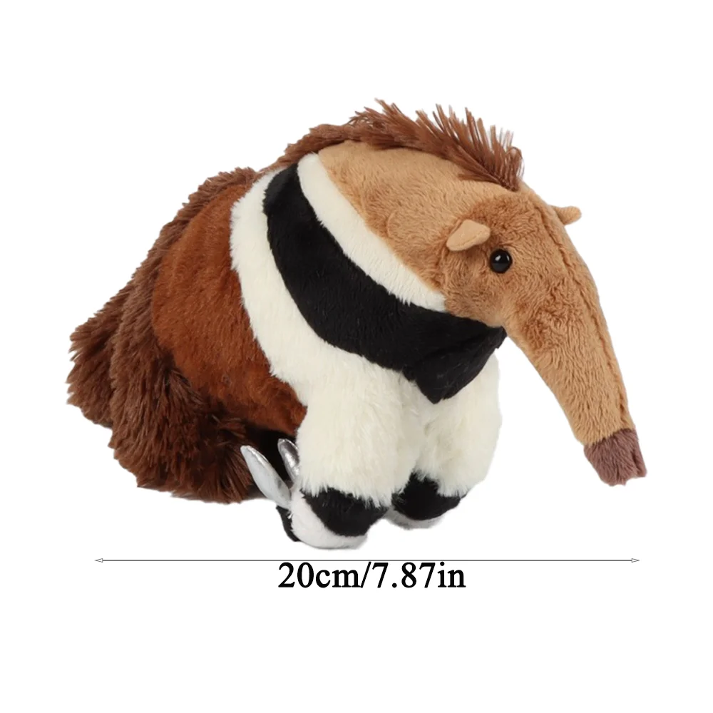 Animals Anteater High Fidelity Cute Anteaters Plushie Plush Toy Lifelike Animals Stuffed Doll Kawai Toy  Kid Xmas Birthday  Gift