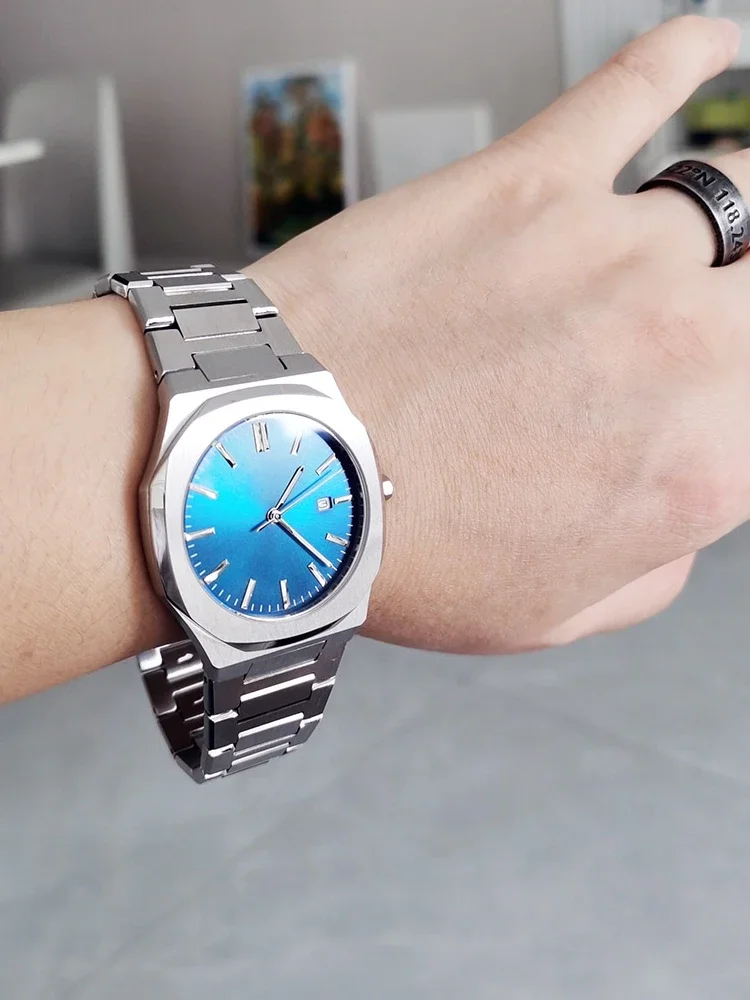 

Ультратонкие цельнометаллические кварцевые часы Royal, высококачественные светящиеся водонепроницаемые дубовые квадратные часы без логотипа