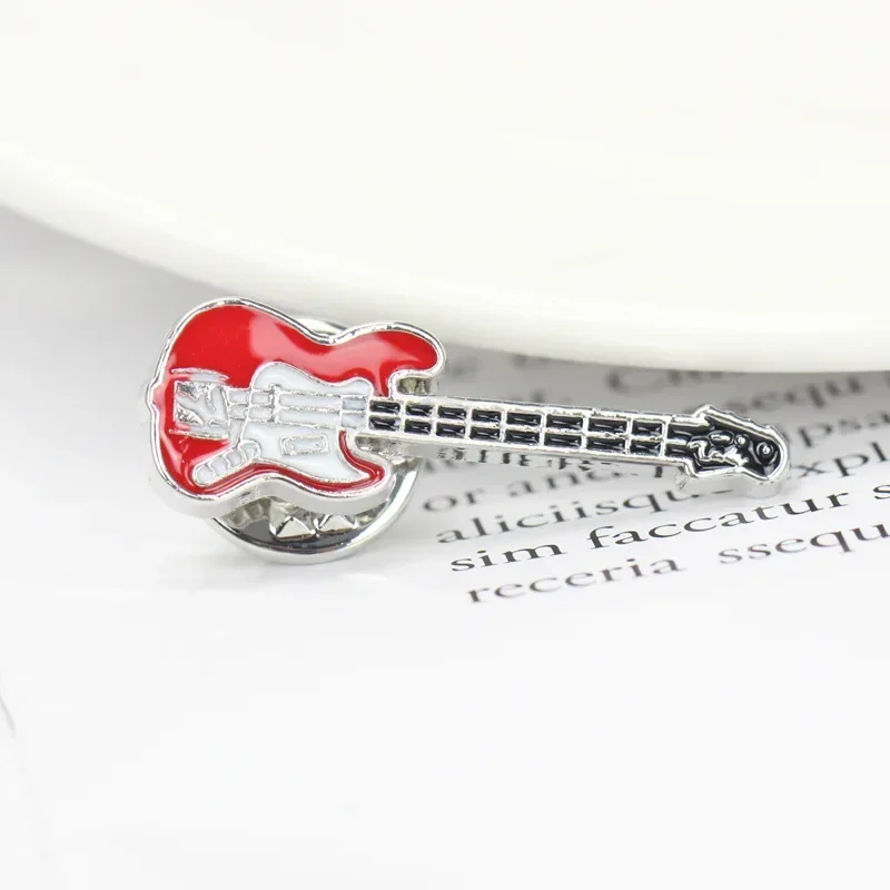 Retro Creative Guitar Violin Piano Enamel Pins Trendy Music Instrument Brooches Backpack Lapel Badge Jewelry Gift for Friends - view 5