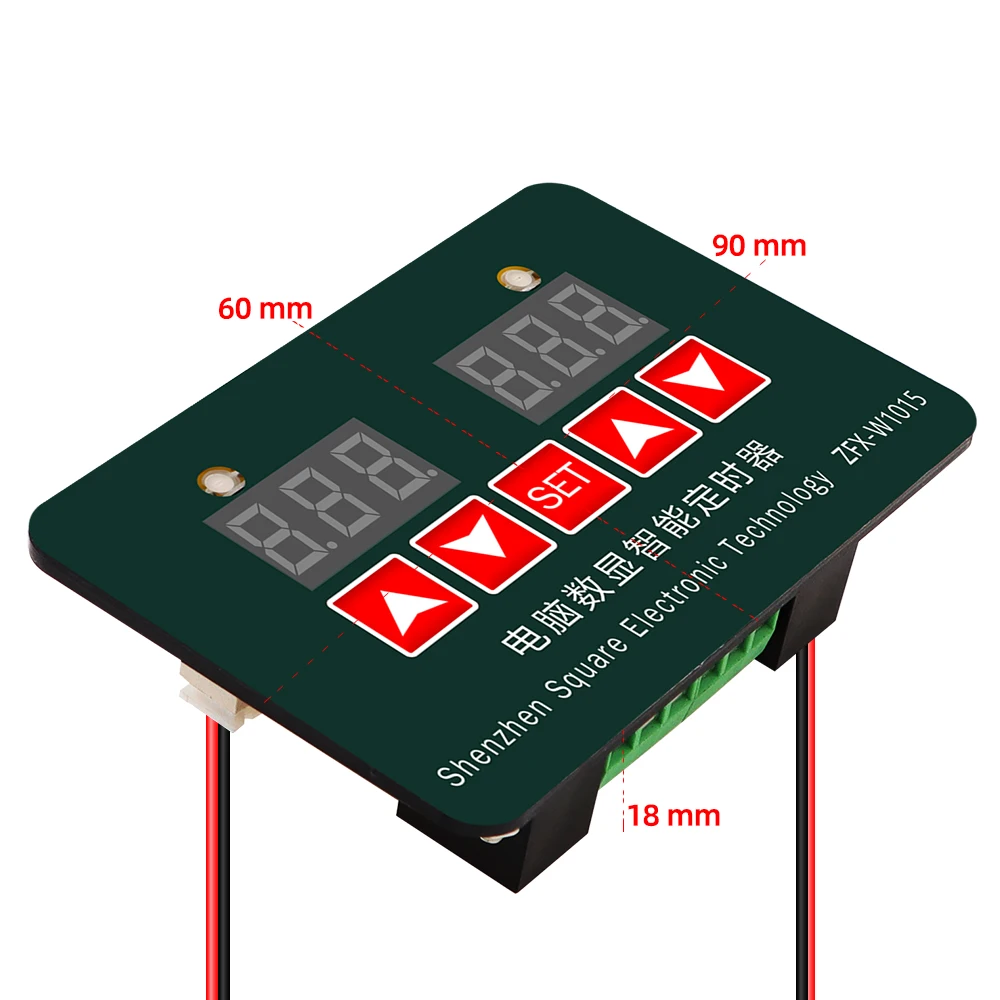 Imagem -04 - Microcomputador Termostato Display Digital Temporizador Inteligente Ajustável Eletrônico Controlador de Temperatura Zfx-w1015 12v 24v 220v