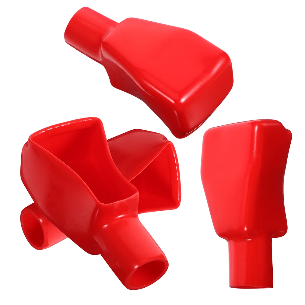 

4Pcs Terminal Caps Electrode Clip Protective Cover Insulated PVC Material For Car Truck RV Safe AntiCorrosion plastic