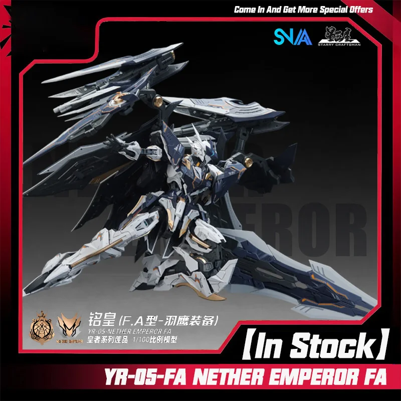 【Auf Lager】SNAA MG 1/100 YR-05 Nether Emperor FA Vollrüstungs-Version Bausatz für Actionfiguren-Roboter aus Kunststoff als Spielzeuggeschenk