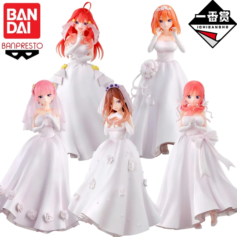 

In Stock Original Bandai Banpresto The Quintessential Quintuplets Statue Model Garage Anime Characters Collectible Ornaments