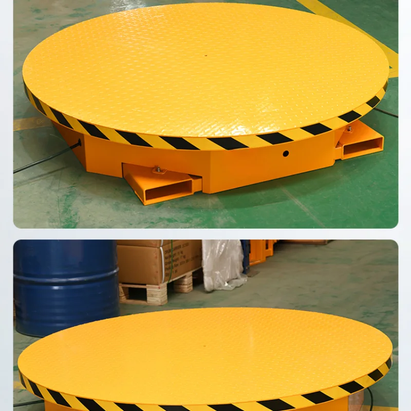 

360 ° electric rotating platform 2 tons circular industrial packaging table stage turntable