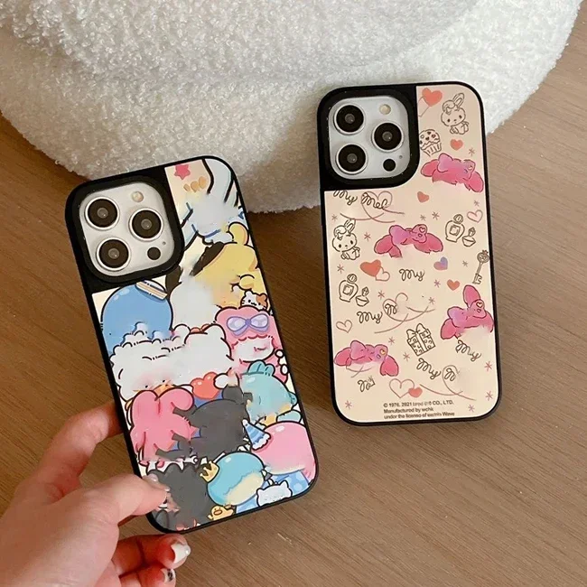 

Rabbit Creative Cartoon MagSafe Mirror Surface Phone Case Cover for IPhone 11 12 13 14 15 16 Pro Max Case for IPhone 16 Pro Max