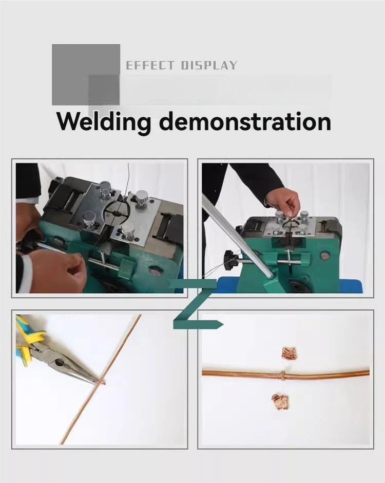 The Sz-2T clamp-type cold welding machine is used for cold welding connections of aluminum wires,enameled wires,copper wires,etc 3