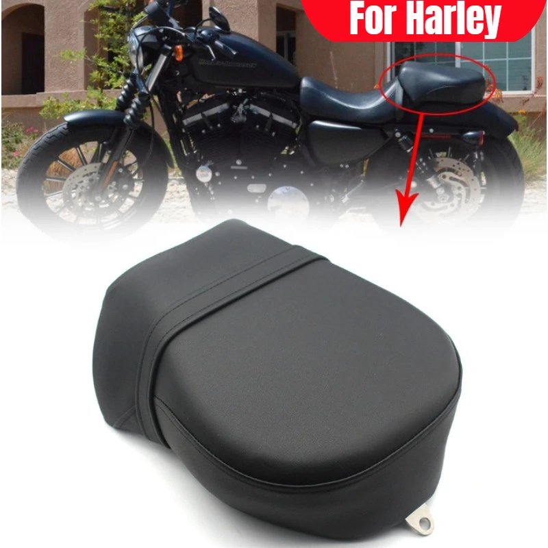 

Motorcycle Rear Passenger Seat Cushion Pillion Leather Pad Cover for Harley-Davidson Sportster XL883 XL1200 2004-2013