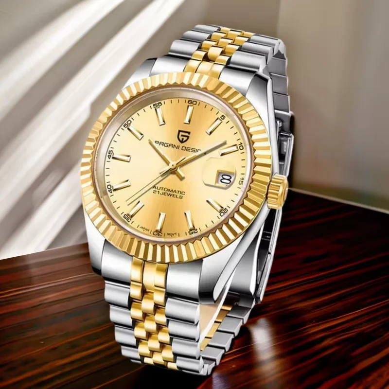 

Мужские механические часы PAGANI DESIGN New PD-1645, топовый бренд, роскошные автоматические часы, водонепроницаемые до 100 м, из нержавеющей стали.