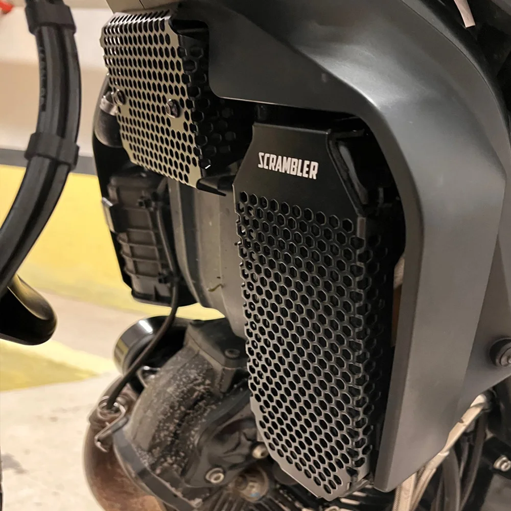 

For DUCATI Scrambler 400 800 2015-2021 2022 Radiator Oil Cooler Grille + Rectifier Voltage Regulator Cover Guard Protector Set