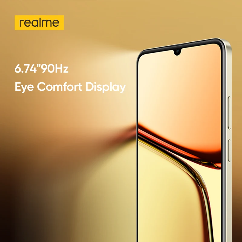 [World Premiere] realme C61 Smartphone 5000mAh Battery 15W SUPERVOOC Charge 50MP AI Camera 90Hz Display IP54 AI Engine 256GB NFC