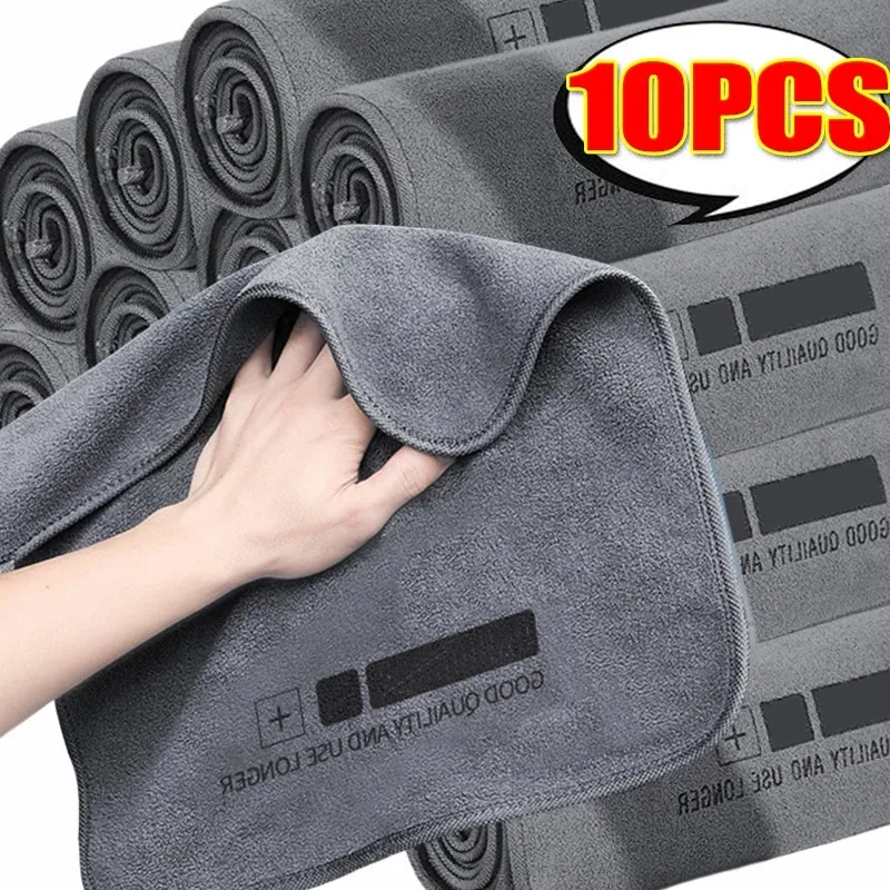 

Полотенце для чистки автомобиля из микрофибры, толстая ткань для мытья, универсальная домашняя тряпка для мытья, мягкие впитывающие инструменты для чистки автомобиля, аксессуары