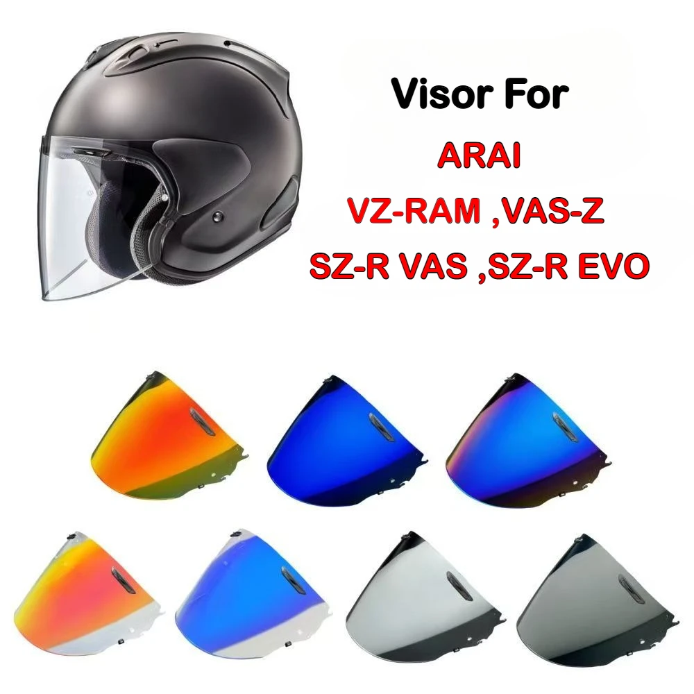 Helmet Visor Lens for Arai VZ-RAM VAS-Z RAM-X SZ-R VAS SZ-R EVO Helmet Replacement Shield Parts Windshield Goggles Accessories