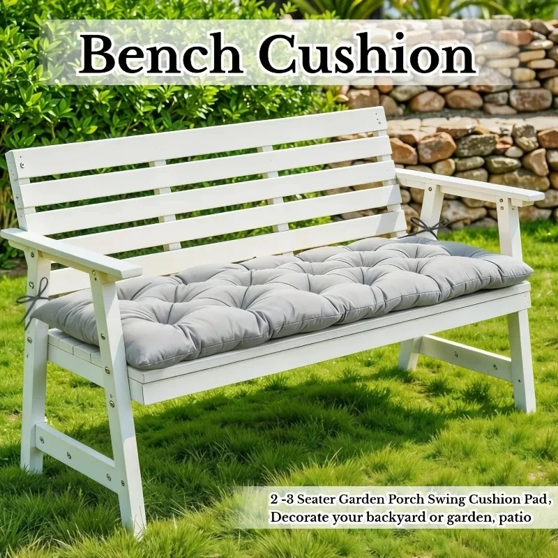 Bench Chair Cushion Outdoor Replacement Seat Cushion Soft Lightweight Porch Swing Pads Thick Padded Seat Pad