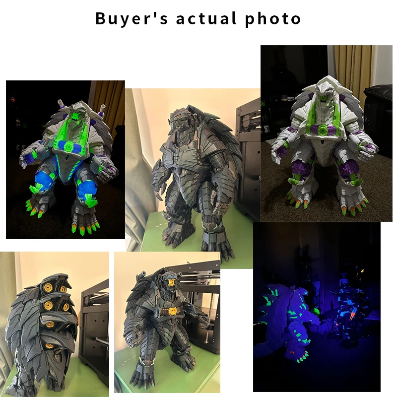 18/25/36Cm 3d Printing Jiamela Mechanische Jiamela Ornament Super Grote Robot Ornament Hoge Kwaliteit En Poseable Gamera Monster