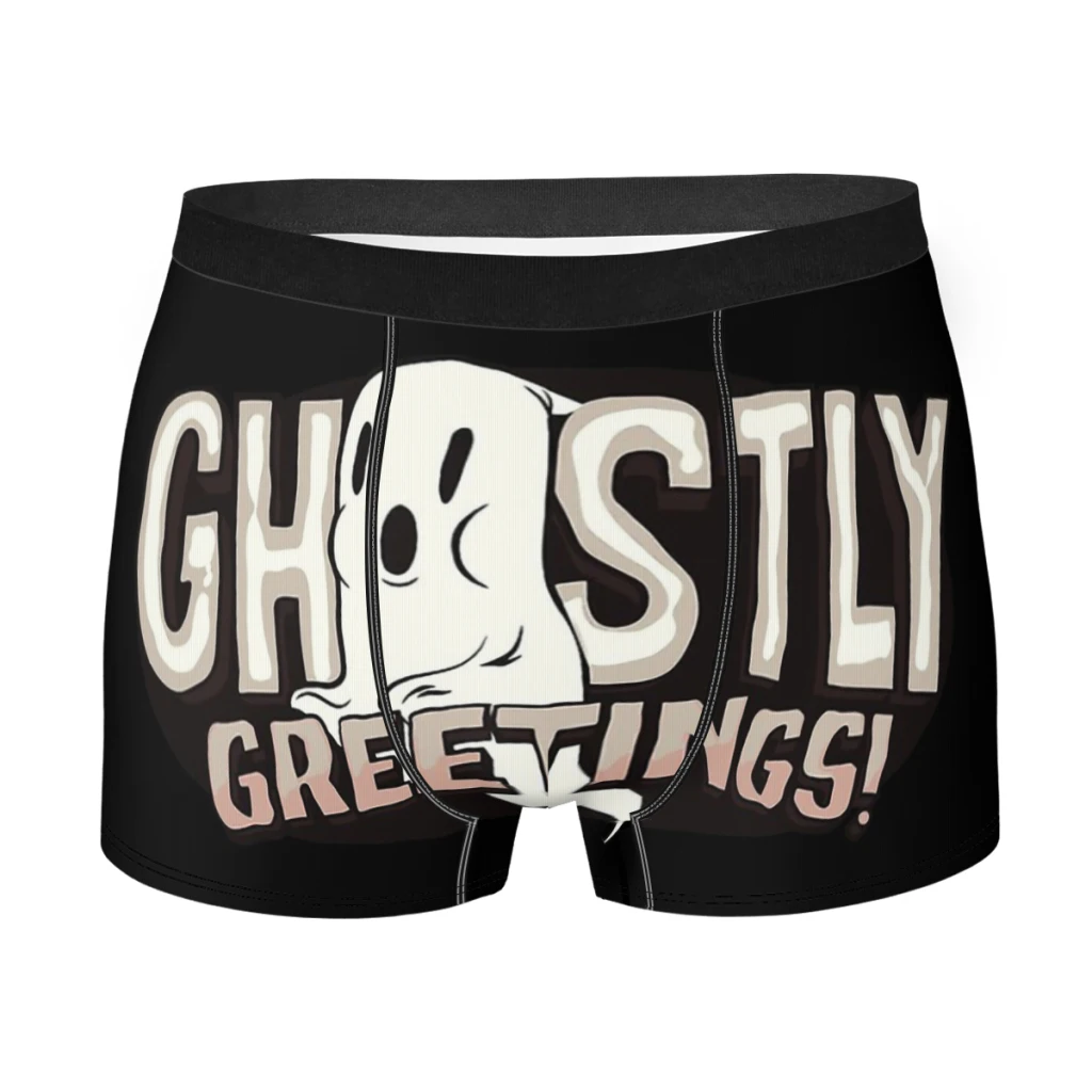 Funny Halloween Ghostly Vibes The Mysterious Strange Underpants Homme Panties Man Underwear Ventilate Shorts Boxer Briefs