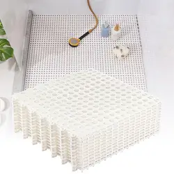 12Pcs Dry Deck Tiles Interlocking Floor Tiles Non-Slip Plastic Drainage Tiles Cushion For Wet Areas Bathroom Kitchen Balcony