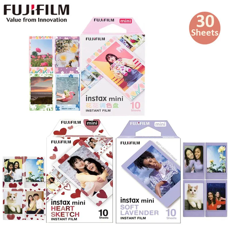 

Пленка Fujifilm Instax Mini 12, 30 листов, пленка Instax для Fuji Instant Mini 11 7s 8 25 50s 70 90 Evo 40 Fuji Instax Mini, пленочная бумага