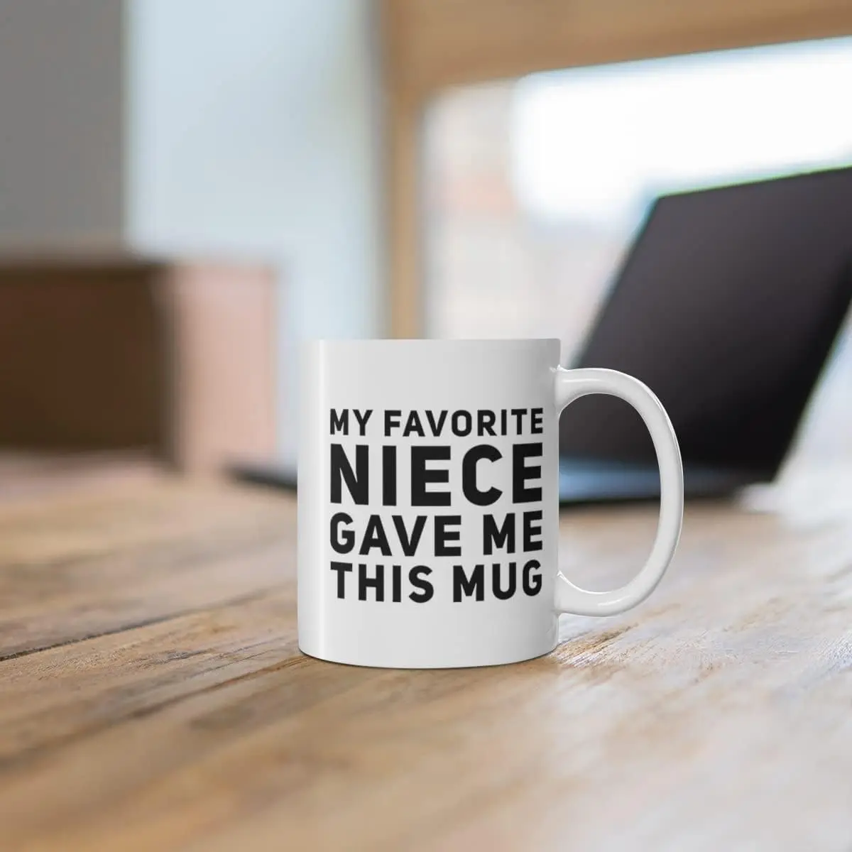 My Favorite Niece Gave Me This Mug Mugs For Aunts And Uncle Birthday Christmas Gifts Novelty Coffee Ceramic  Cups  White 11 oz