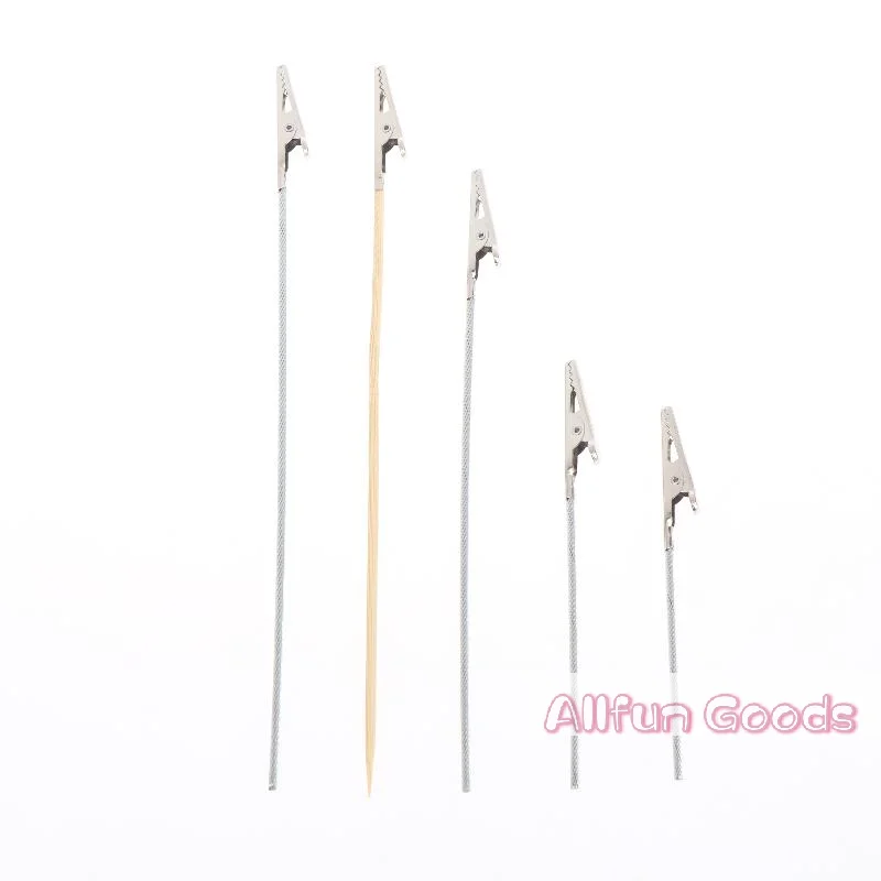 [TG835]10/20/50Pcs DIY Accessories Wood And Metal Painting Stand Alligator Clip Stick Modeling Tool For Airbrush Model Part view 6