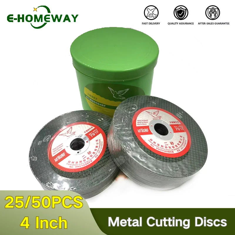 

25Pcs 105mm(4") Metal Cutting Discs Set | Cut-Off Wheels for Angle Grinder | Flap Sanding & Grinding Discs, Industrial-Grade
