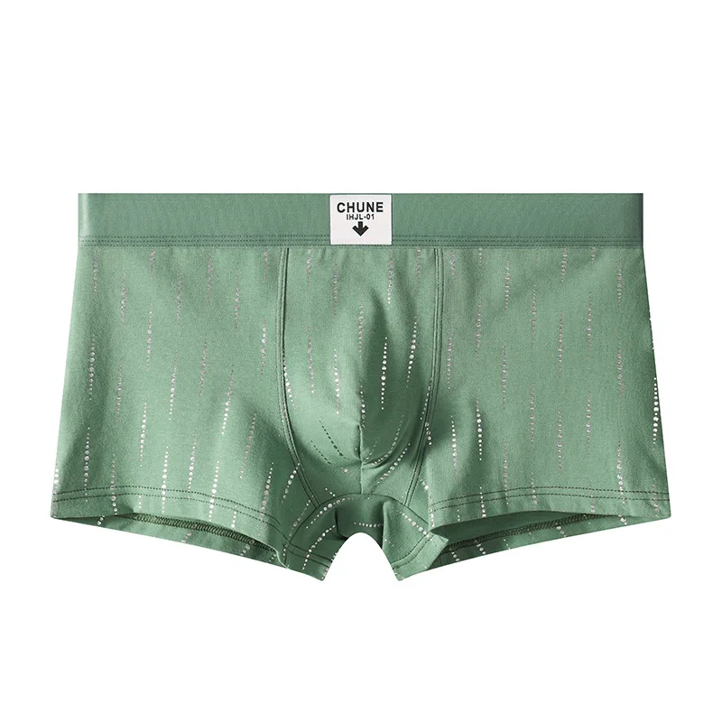 Mens Cotton Print Boxers Slim Fit Breathable Underwear
